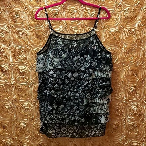 2/$60😆LAPIS Black & White Blouse Top NWOT Size L - Picture 3 of 13